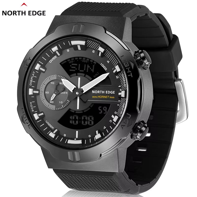 2022 HORNET Men'S Digital Watch Running Cycling Sports Watches Waterproof 50M World Time Speed Illuminator Wristwatch
