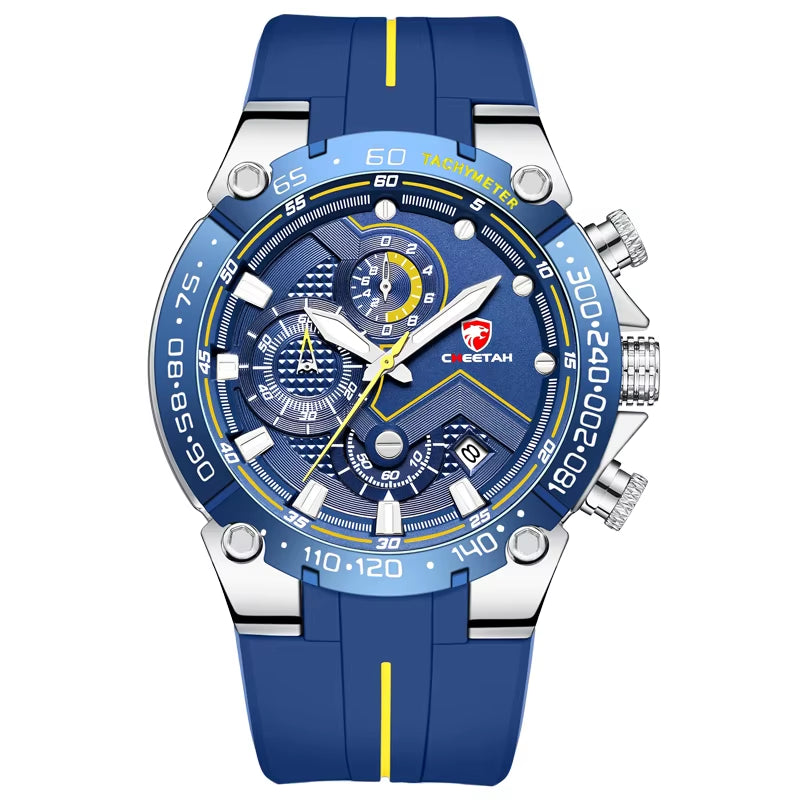 New Watches Mens Luxury Brand Big Dial Watch Men Waterproof Quartz Wristwatch Sports Chronograph Clock Relogio Masculino