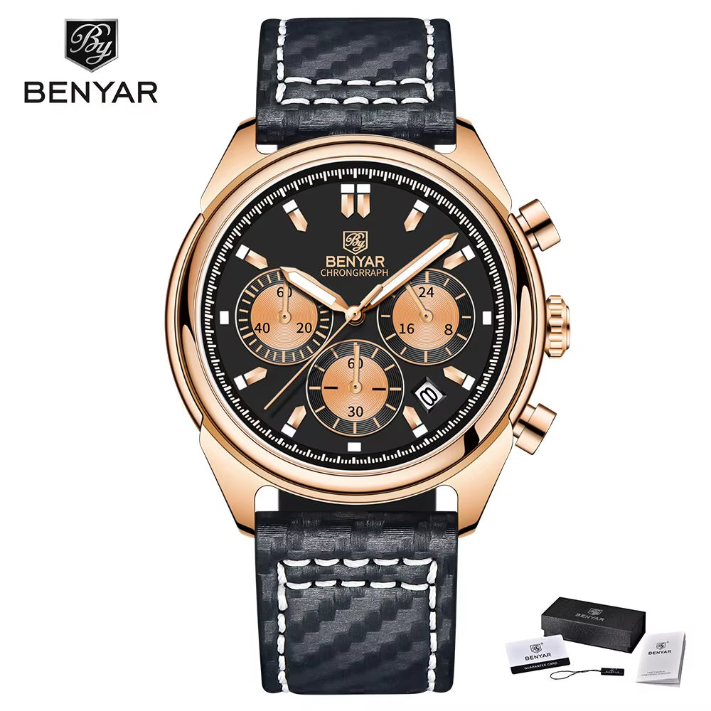 2024 New Watches Men Luxury Brand Chronograph Male Sport Watches Waterproof Stainless Steel Quartz Watch Relojes Hombre
