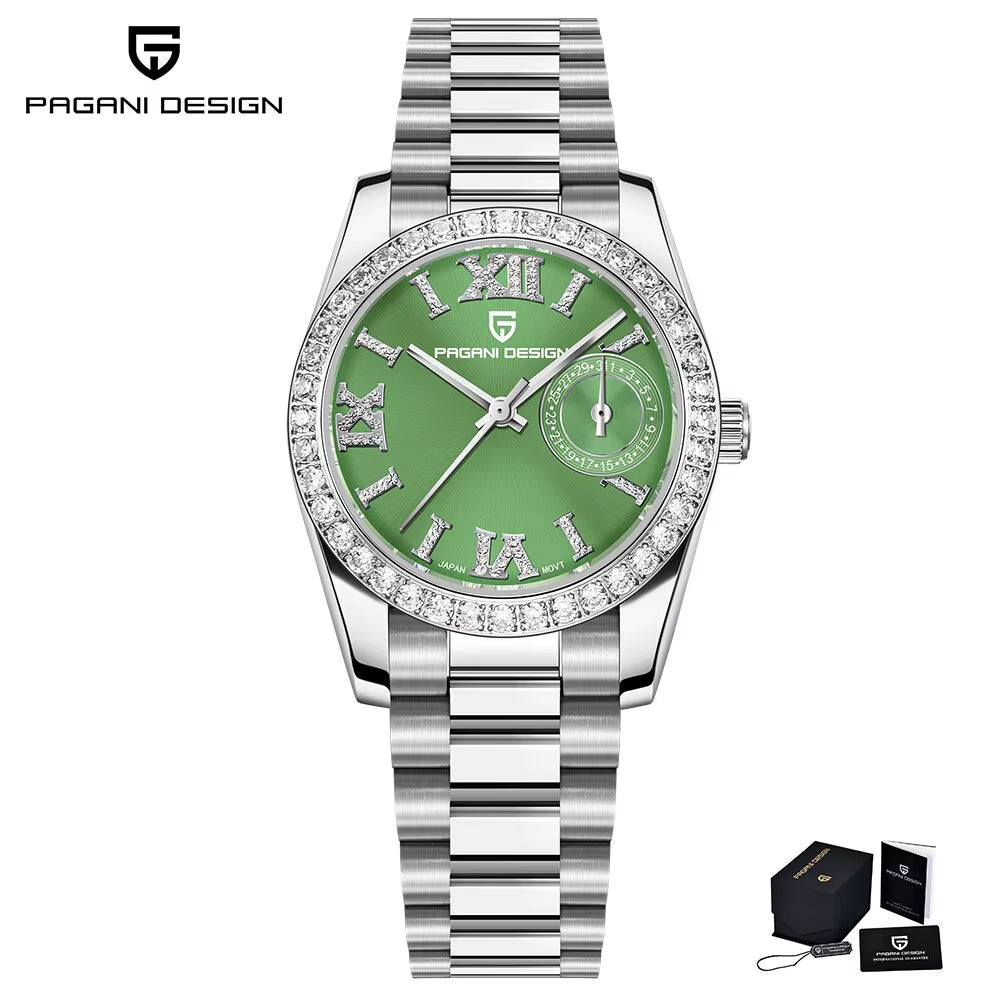 PAGANI DESIGN 2024 New 32MM Women'S Wristwatch Elegant Luxury Quartz Watch for Women Fashion Waterproof Watches Sapphire Clock