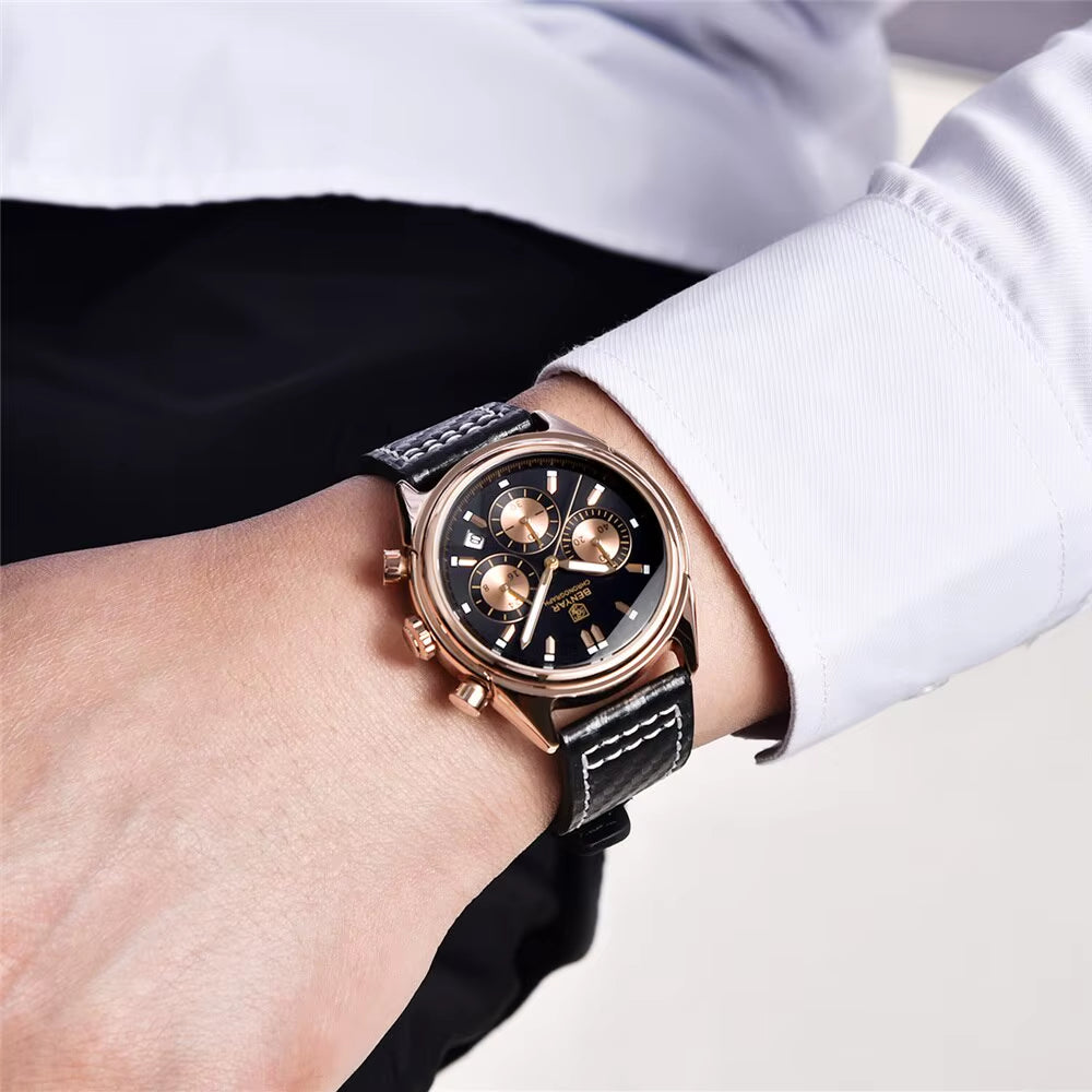 2024 New Watches Men Luxury Brand Chronograph Male Sport Watches Waterproof Stainless Steel Quartz Watch Relojes Hombre