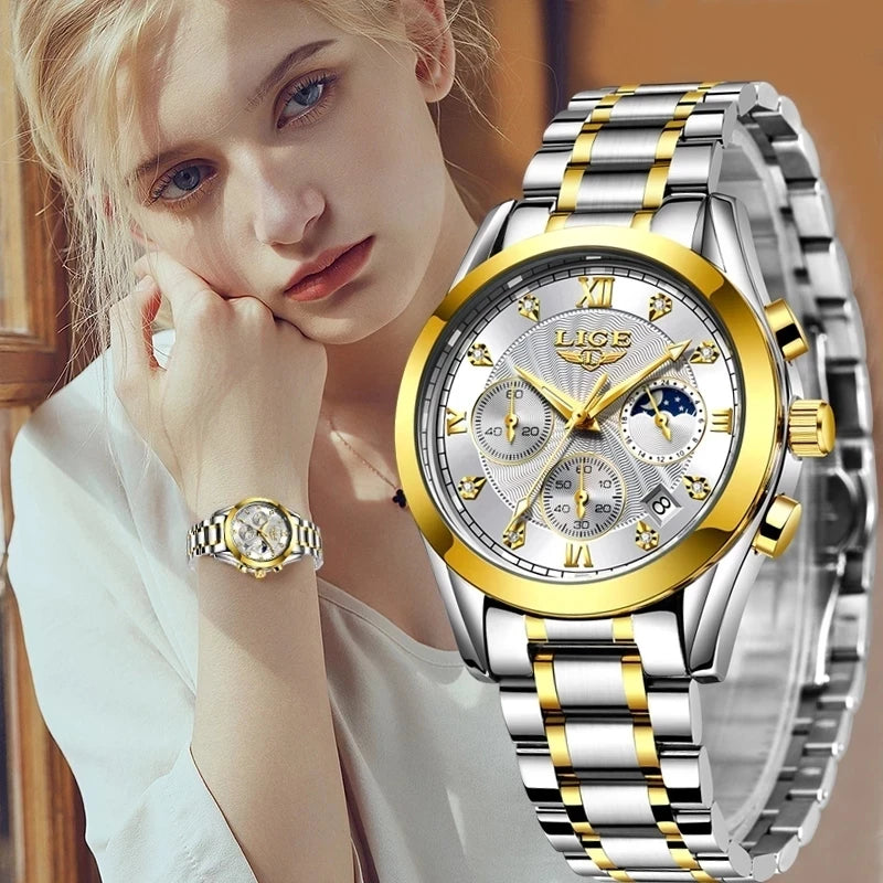 2023 New Fashion Watch Women Watches Ladies Creative Steel Women Bracelet Watches Female Waterproof Clocks Relogio Feminino