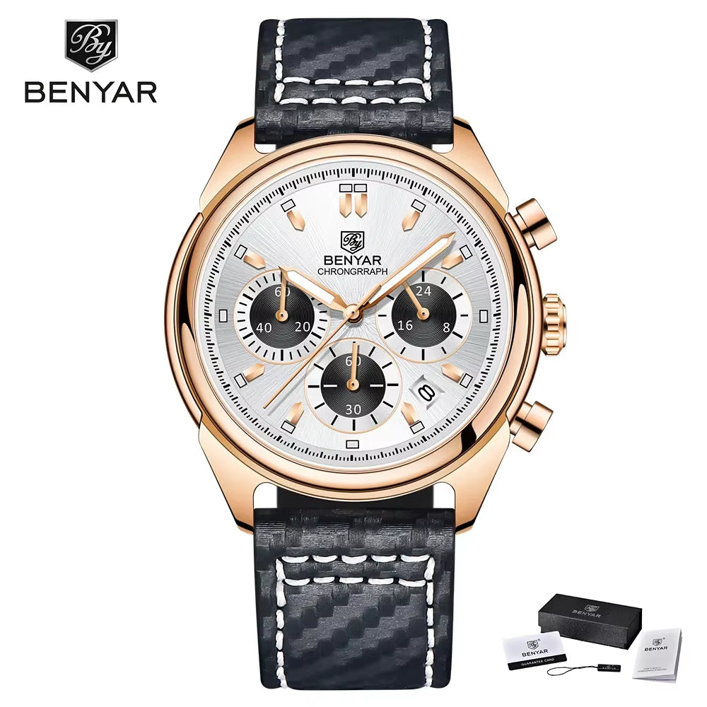 2024 New Watches Men Luxury Brand Chronograph Male Sport Watches Waterproof Stainless Steel Quartz Watch Relojes Hombre