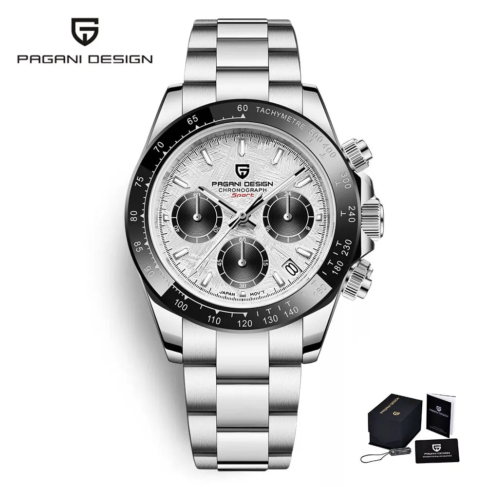 2024 New  Men Sports Quartz Watches Mens Business Watches VK63 Top Brand Luxury Watch Men Chronograph Watch for Men