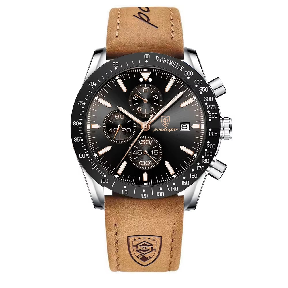 Luxury Casual Sport Watch Top Brand Creative Chronograph Silicone Strap Date Luminous Waterproof Men Watches Male Clock