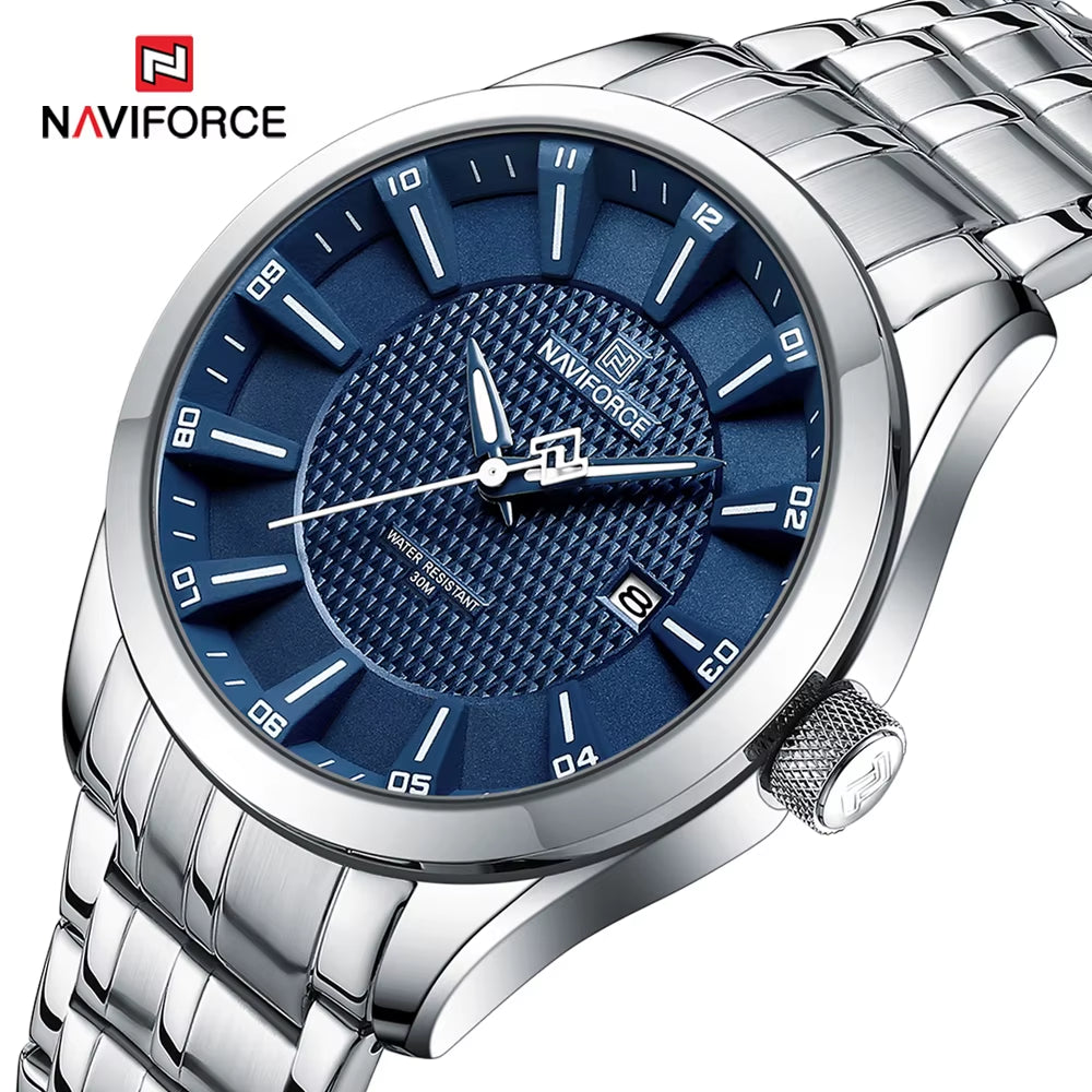 Brand Business Luxury Watch Men Clock Waterproof Luminous Quartz Stainless Steel Wristwatch Fashion Mens Watches