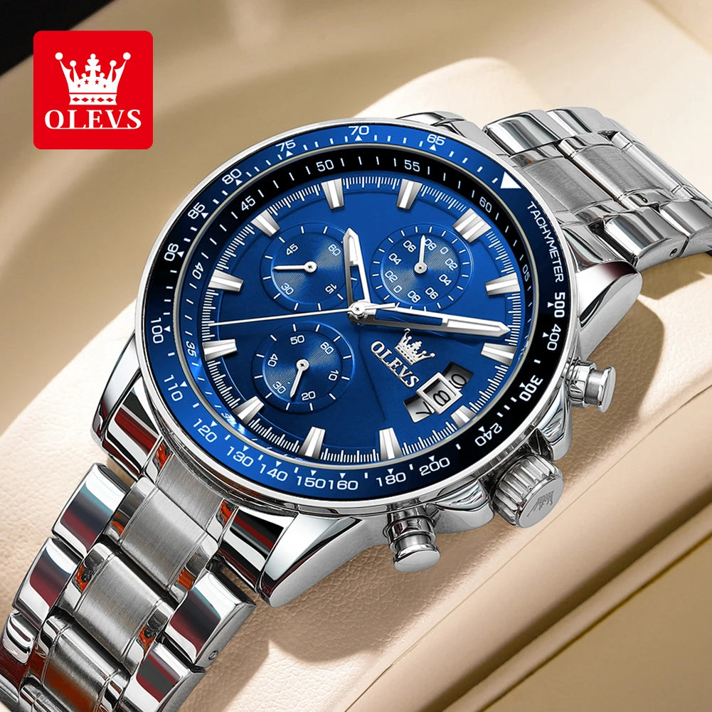 Original Quartz Watch for Men Chronograph Waterproof Men Wristwatch Fashion Business Men'S Watches 2023 Trend