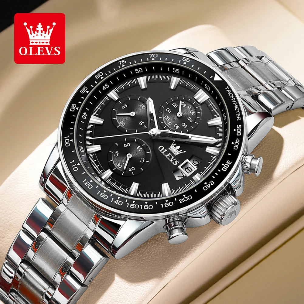 Original Quartz Watch for Men Chronograph Waterproof Men Wristwatch Fashion Business Men'S Watches 2023 Trend