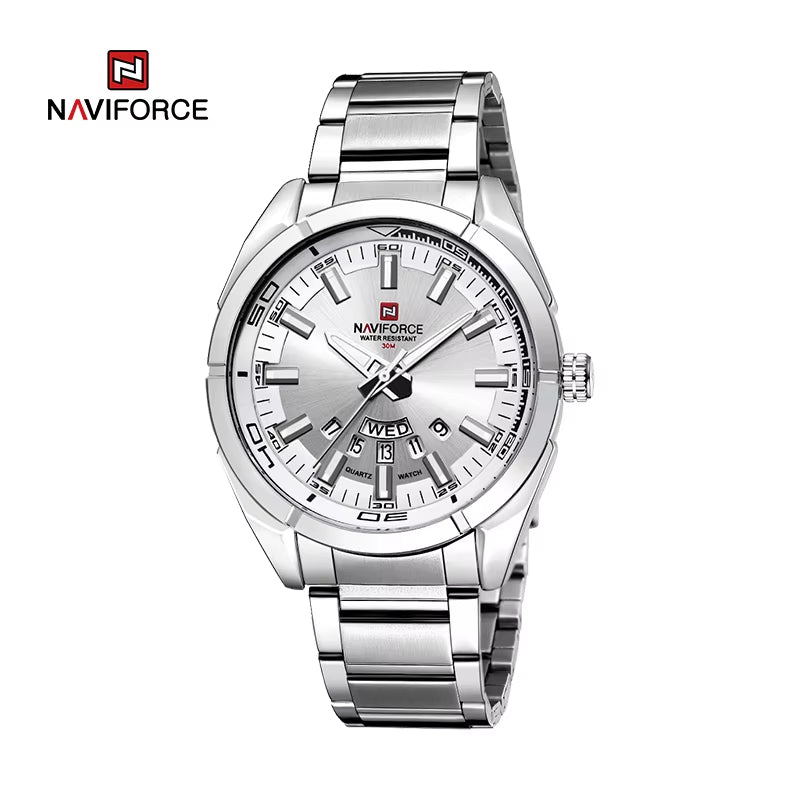 Classic Casual Watch for Men Stainless Teel Sport Waterproof Male Watches Quartz Date Display Clock Relogio Masculino