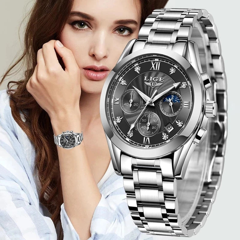 2023 New Fashion Watch Women Watches Ladies Creative Steel Women Bracelet Watches Female Waterproof Clocks Relogio Feminino