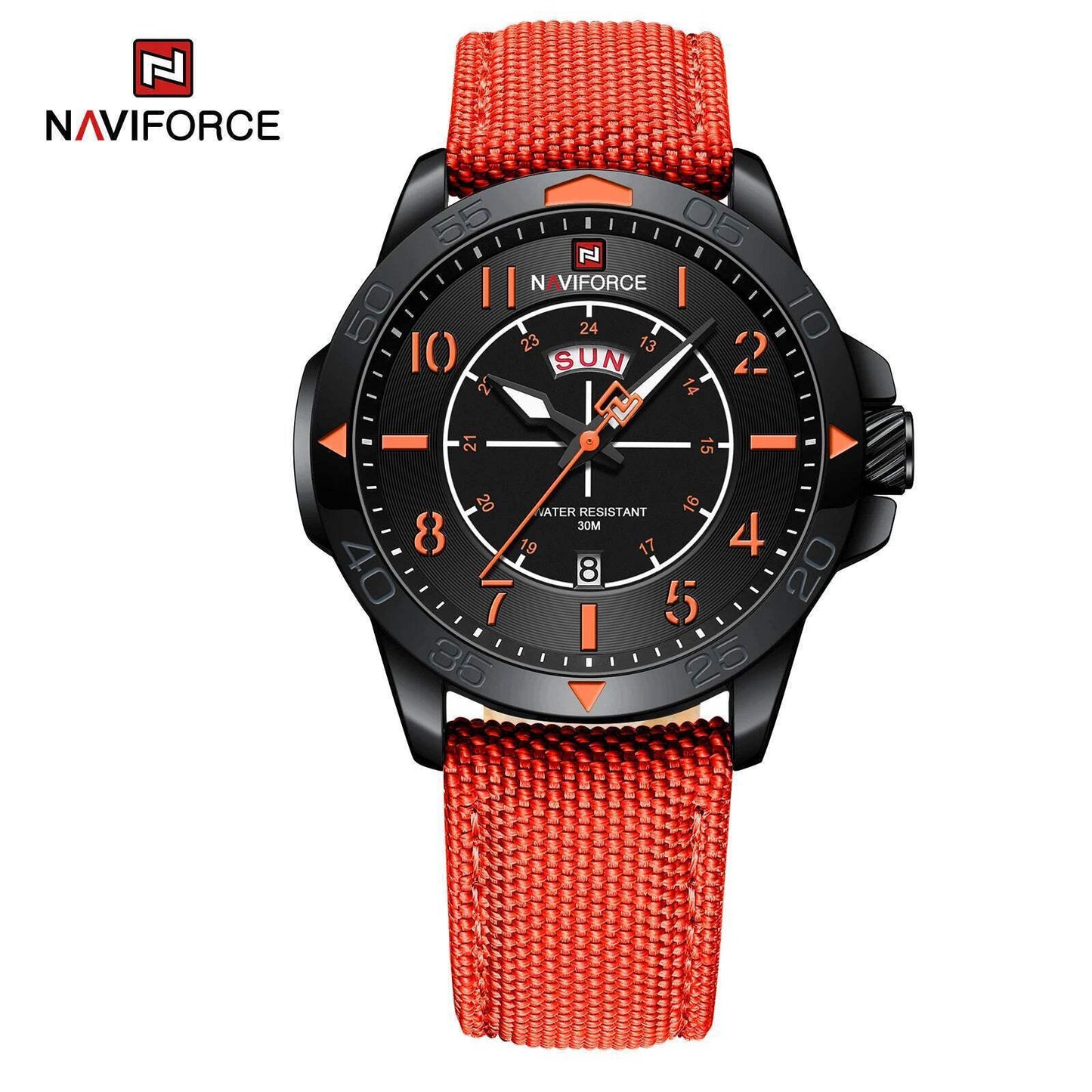 Top Brand NAVIFORCE Men'S Watches Waterproof Luxury Business Casual Nylon Strap