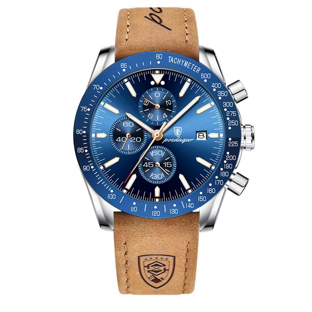 Luxury Casual Sport Watch Top Brand Creative Chronograph Silicone Strap Date Luminous Waterproof Men Watches Male Clock
