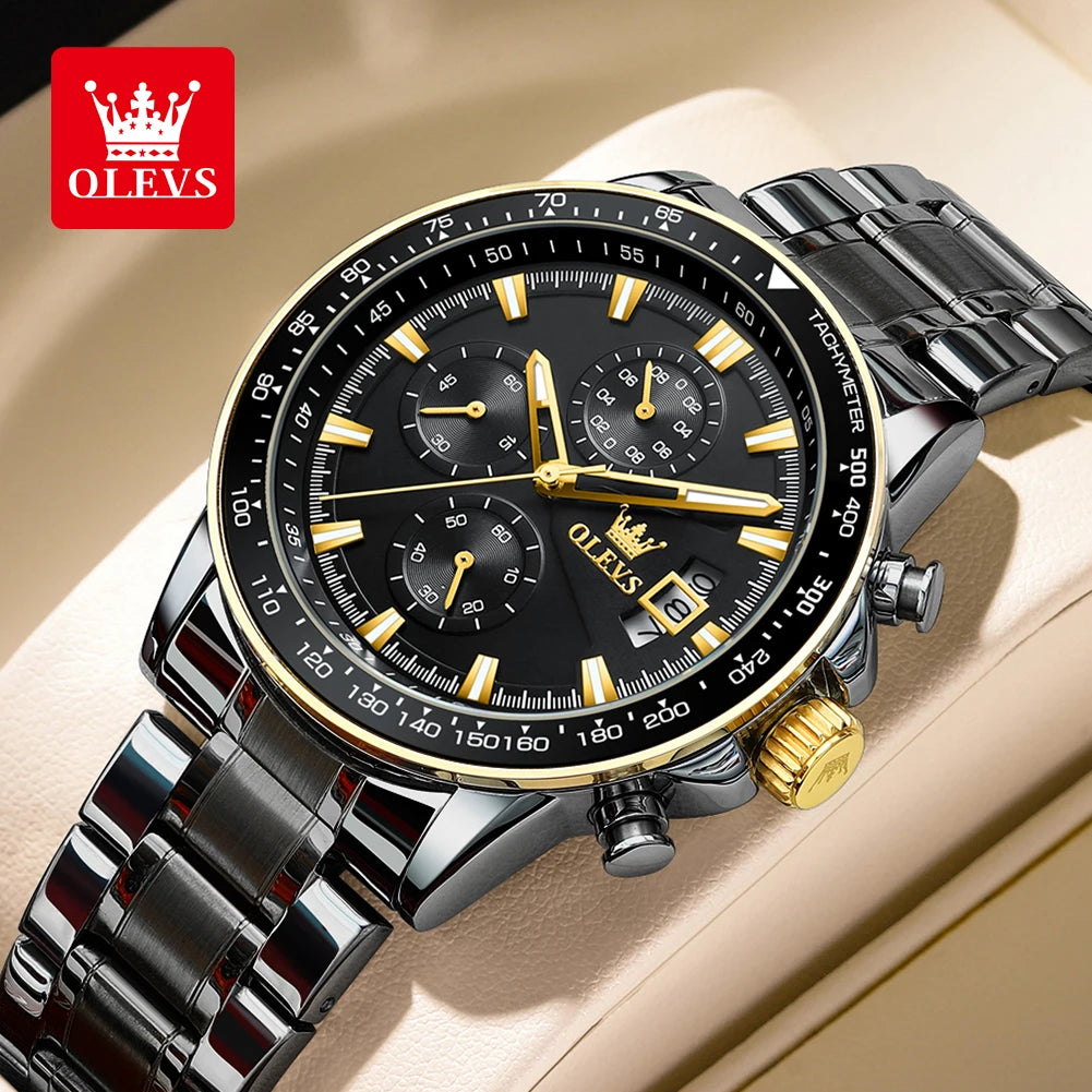Original Quartz Watch for Men Chronograph Waterproof Men Wristwatch Fashion Business Men'S Watches 2023 Trend