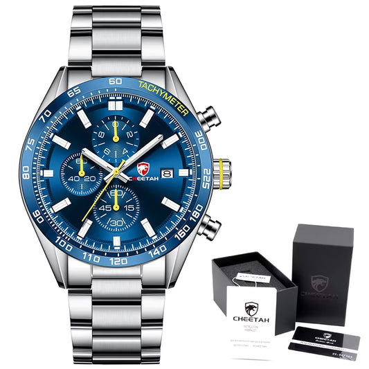 Watch Men Top Luxury Brand Stainless Steel Business Quartz Mens Watches Chronograph Casual Sport Wrist Watches for Men