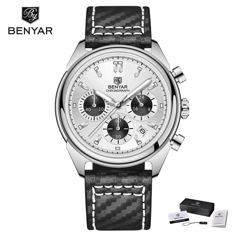 2024 New Watches Men Luxury Brand Chronograph Male Sport Watches Waterproof Stainless Steel Quartz Watch Relojes Hombre