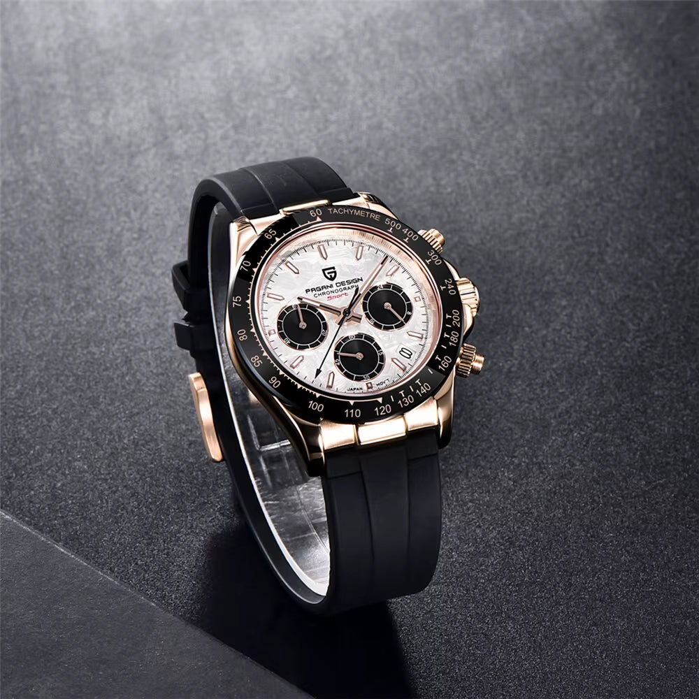 2024 New  Men Sports Quartz Watches Mens Business Watches VK63 Top Brand Luxury Watch Men Chronograph Watch for Men