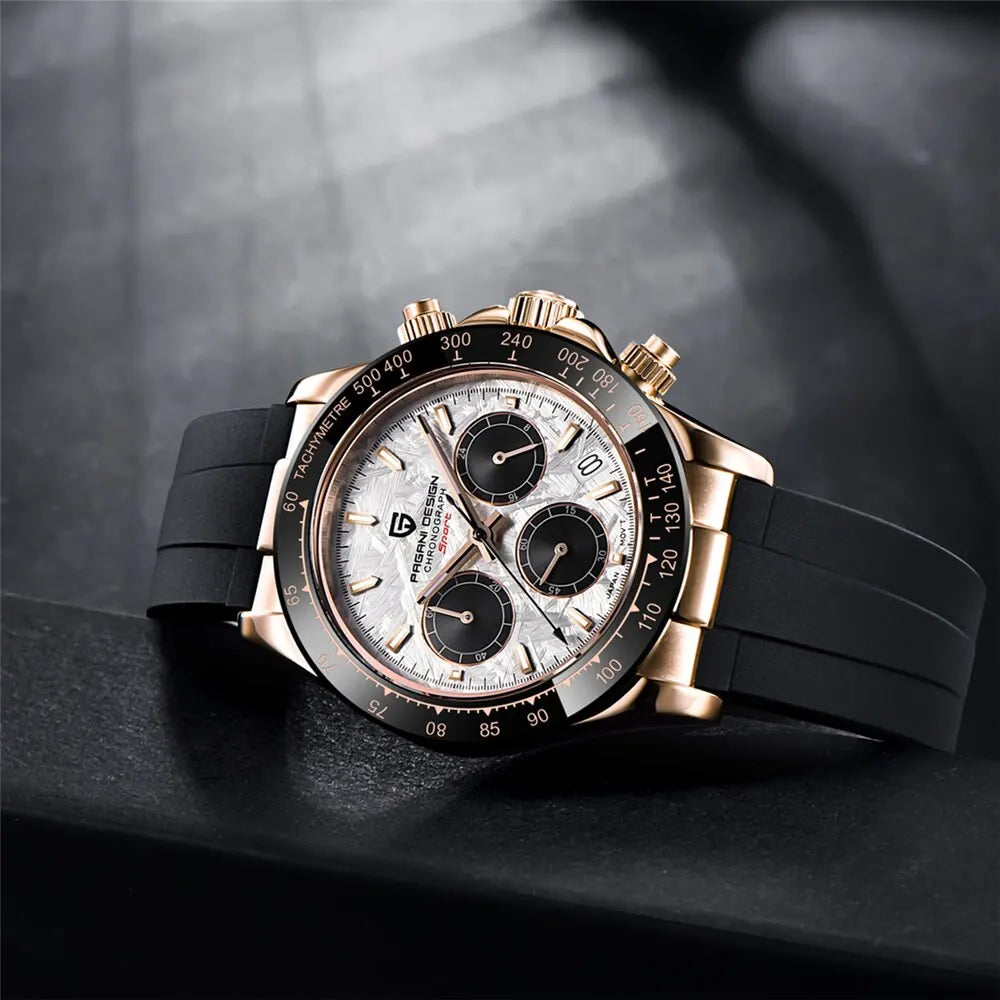 2024 New  Men Sports Quartz Watches Mens Business Watches VK63 Top Brand Luxury Watch Men Chronograph Watch for Men