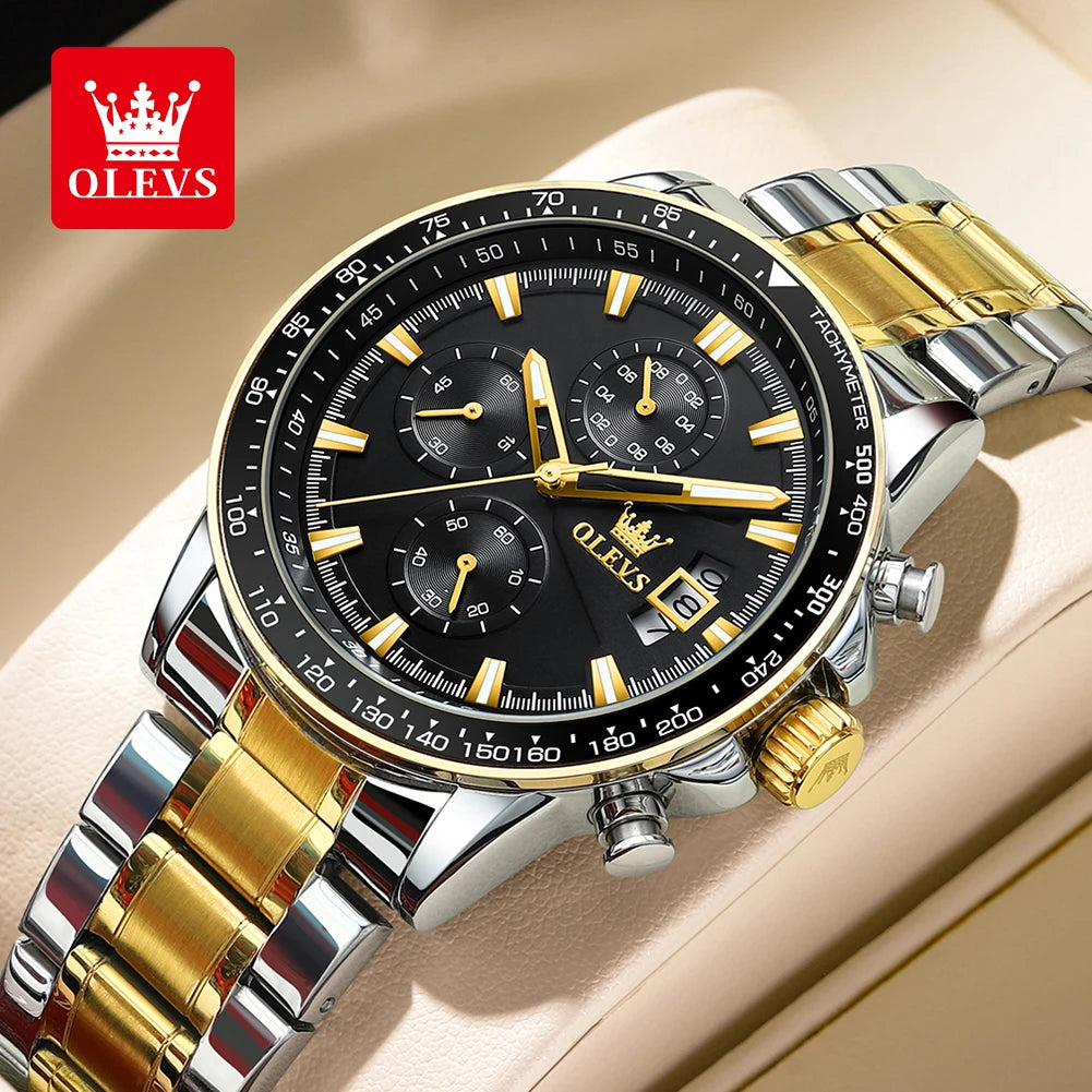 Original Quartz Watch for Men Chronograph Waterproof Men Wristwatch Fashion Business Men'S Watches 2023 Trend