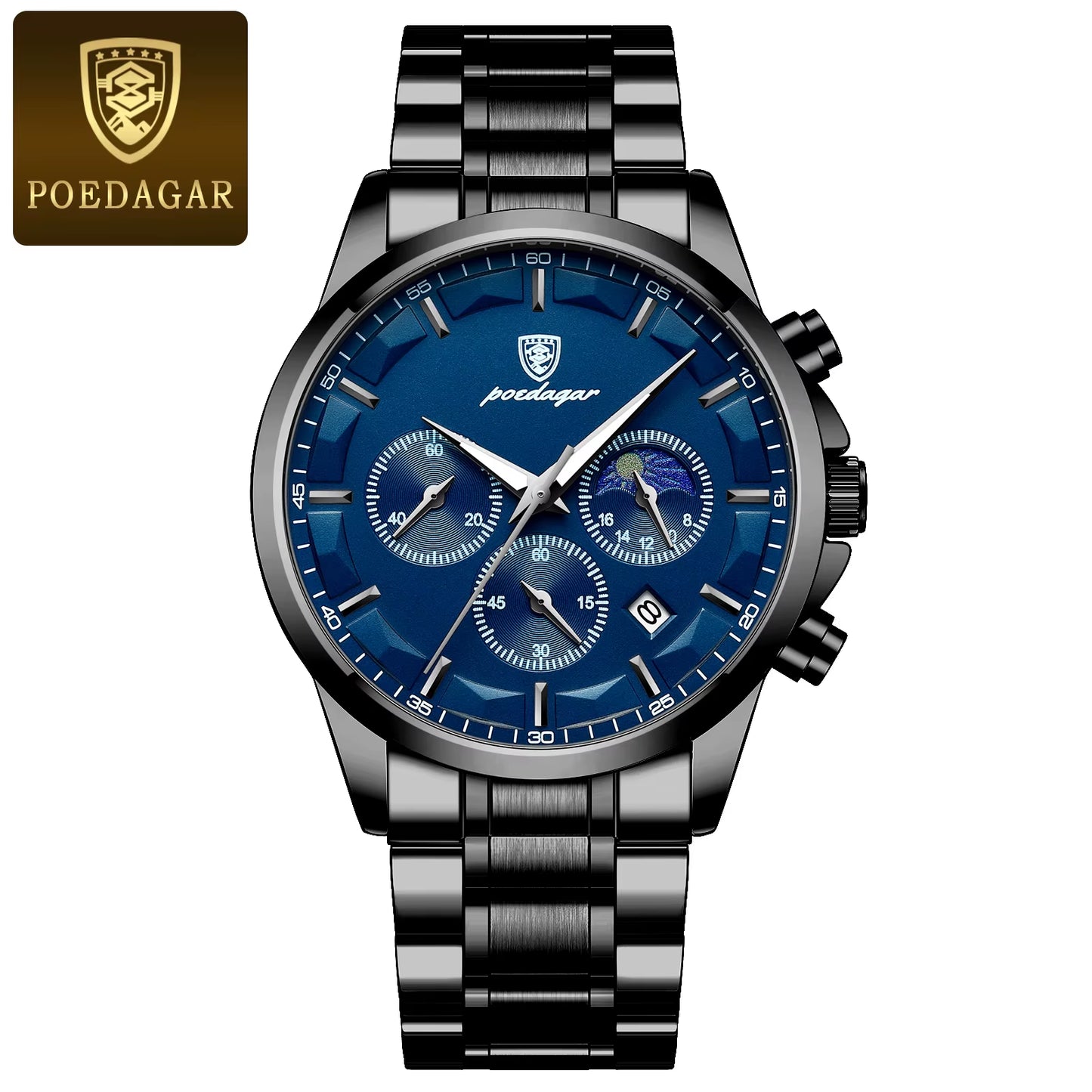 Luxury Man Wristwatch Sports Leather Men Quartz Watch Waterproof Luminous Calendar Chronograph Men'S Watches Male Clock