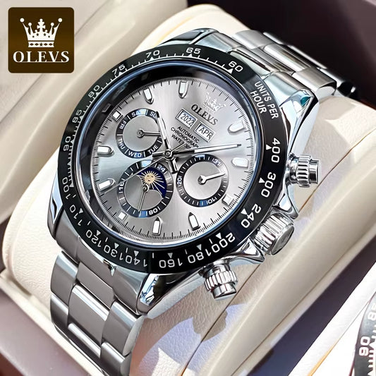 Automatic Mechanical Watches for Men TOP Brand High Quality Stainless Steel Wristwatch Luminous Waterproof Men'S Watch