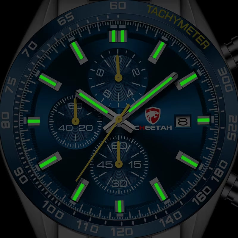 Watch Men Top Luxury Brand Stainless Steel Business Quartz Mens Watches Chronograph Casual Sport Wrist Watches for Men