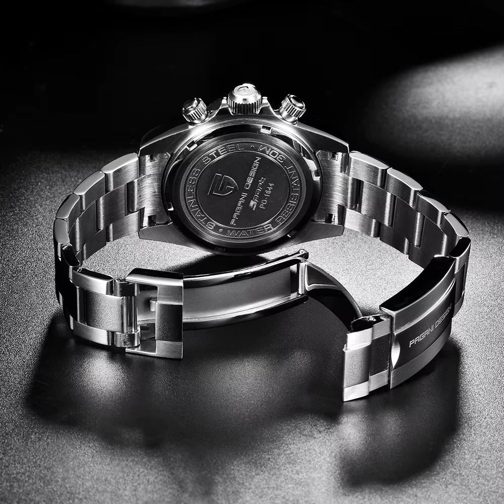 2023 New Top Brand Men'S Quartz Wristwatch Watches Men'S Stainless Steel Waterproof Chronograph Reloj Hombre