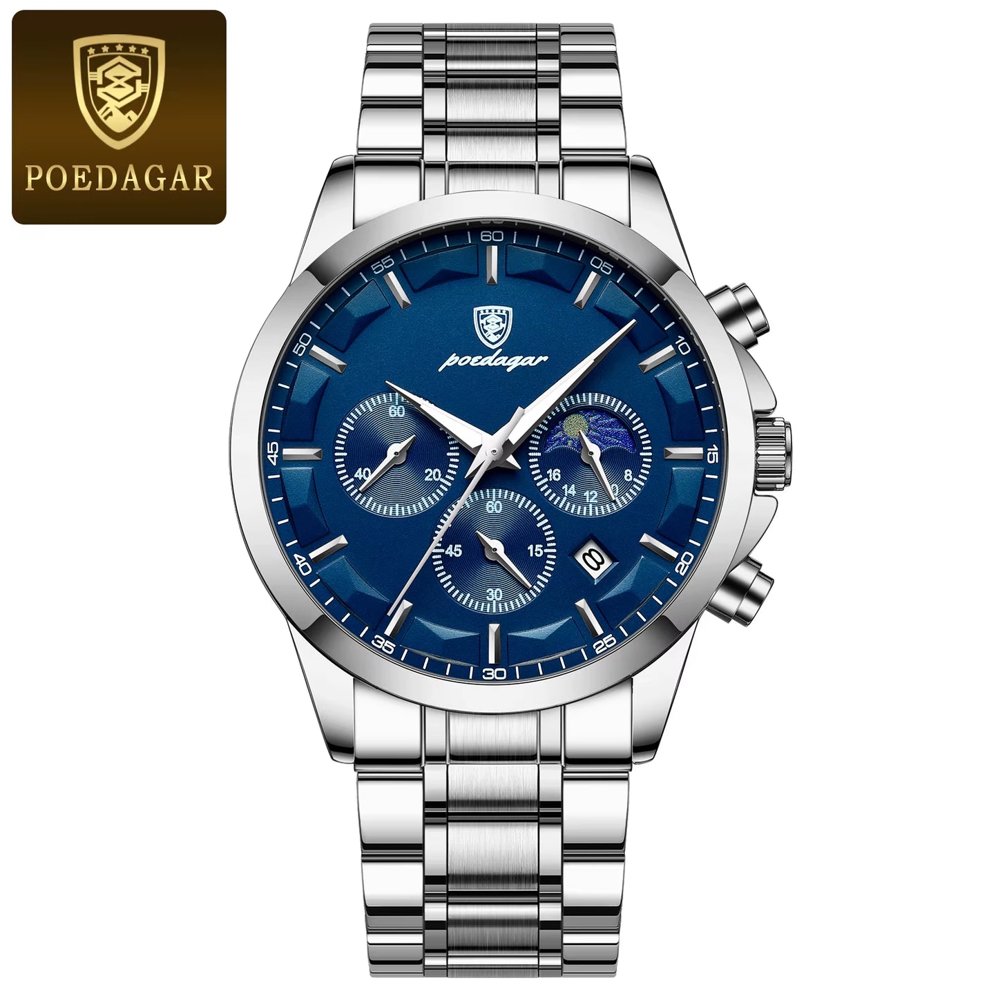 Luxury Man Wristwatch Sports Leather Men Quartz Watch Waterproof Luminous Calendar Chronograph Men'S Watches Male Clock
