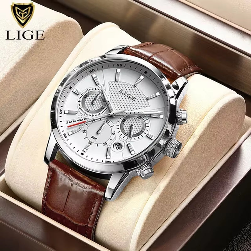 Fashion Watch for Men Top Brand Luxury Business Men Watches Sport Quartz Chronograph Waterproof Wristwatch Man Reloj Hombre