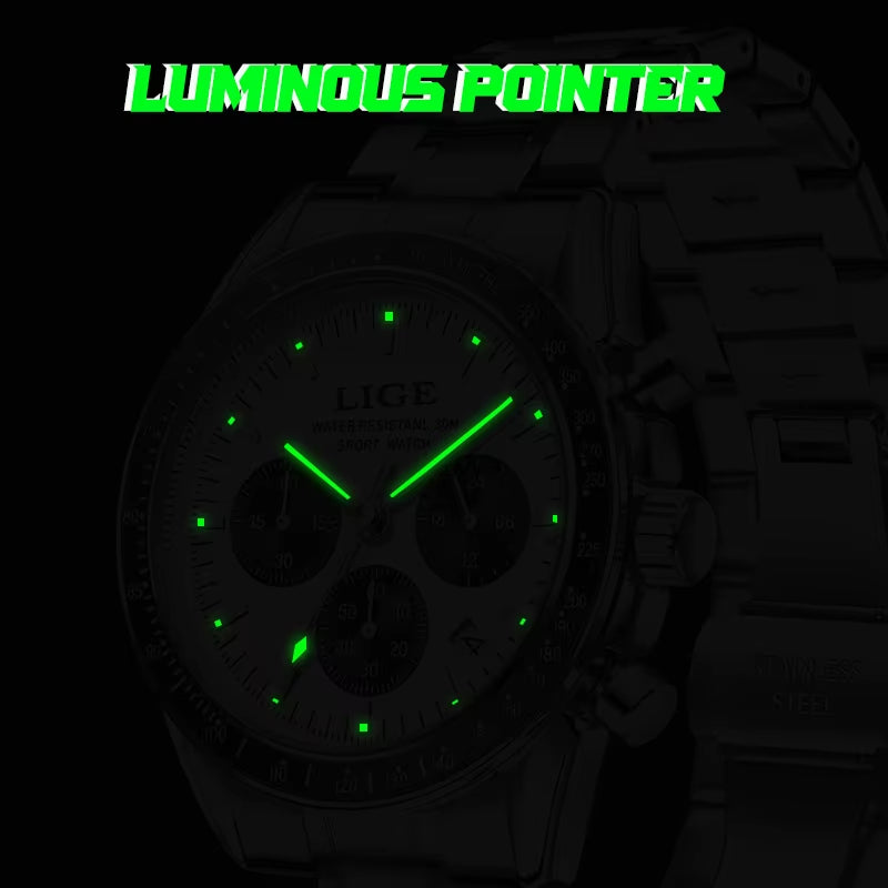 Top Brand Luxury Quartz Men'S Watches Fashion Business Waterproof Stainless Watch for Men Casual Calendar Wristwatch Clocks