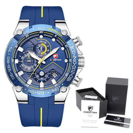 New Watches Mens Luxury Brand Big Dial Watch Men Waterproof Quartz Wristwatch Sports Chronograph Clock Relogio Masculino