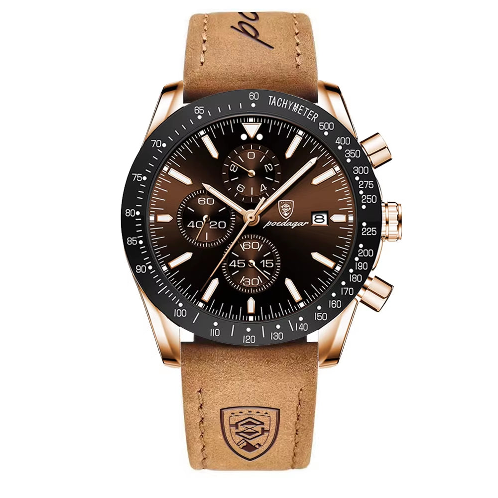 Luxury Casual Sport Watch Top Brand Creative Chronograph Silicone Strap Date Luminous Waterproof Men Watches Male Clock