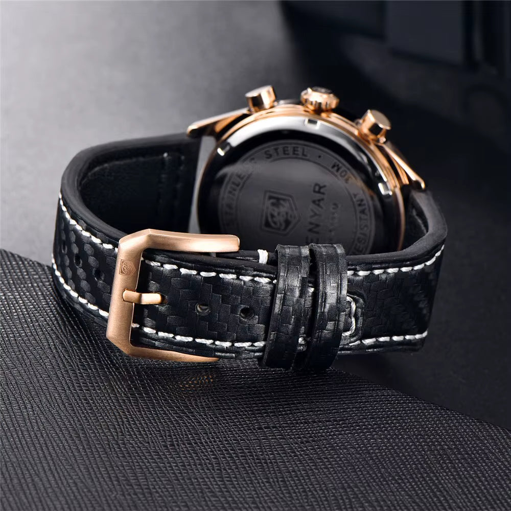 2024 New Watches Men Luxury Brand Chronograph Male Sport Watches Waterproof Stainless Steel Quartz Watch Relojes Hombre