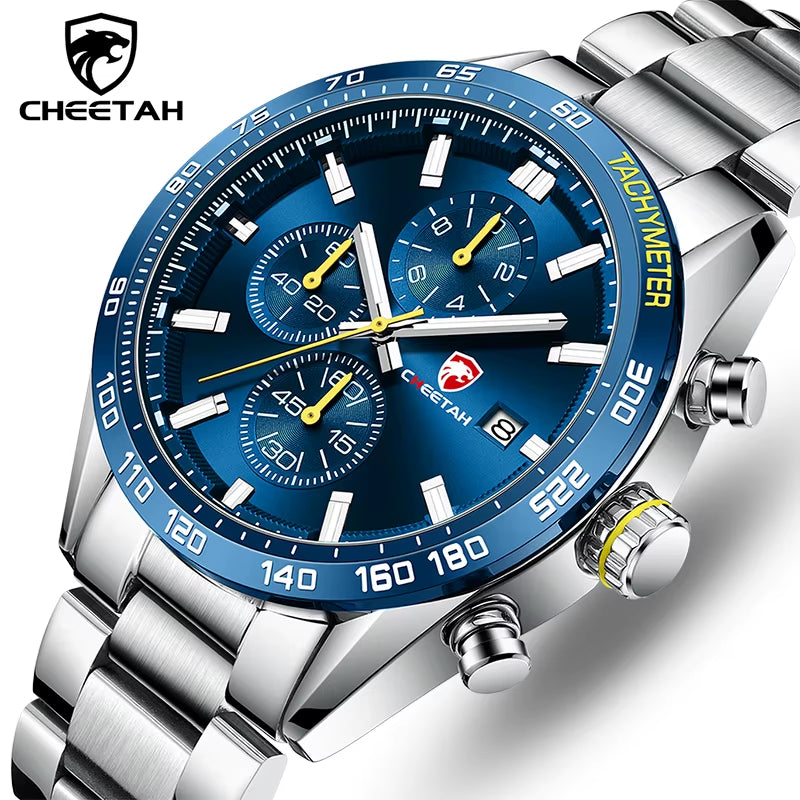 Watch Men Top Luxury Brand Stainless Steel Business Quartz Mens Watches Chronograph Casual Sport Wrist Watches for Men