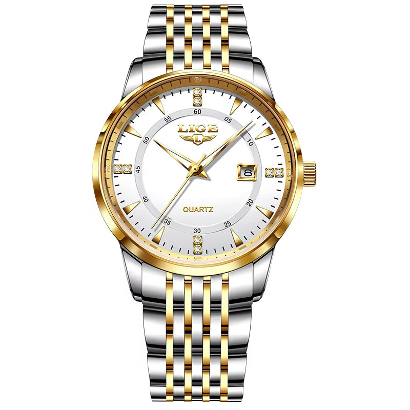 New Gold Watch Women Watches Ladies Creative Steel Women'S Bracelet Watches Fashion Waterproof Chronograph Relogio Feminino