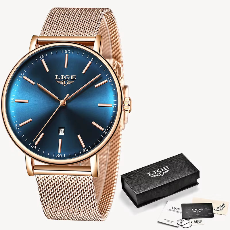 Fashion Women Watches Ladies Top Brand Luxury Waterproof Gold Quartz Watch Women Stainless Steel Date Wear Gift Clock 2021