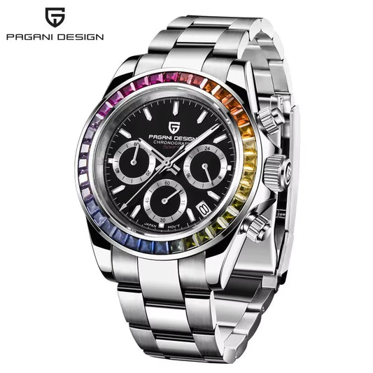Men Watches Luxury Automatic Date Watch Men Quartz Watches for Men Brand Chronograph Japan VK63 Sapphire