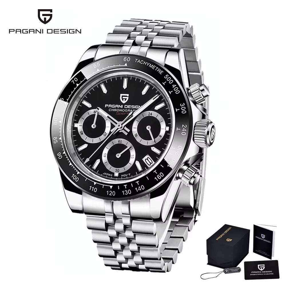 2023 New Top Brand Men'S Quartz Wristwatch Watches Men'S Stainless Steel Waterproof Chronograph Reloj Hombre