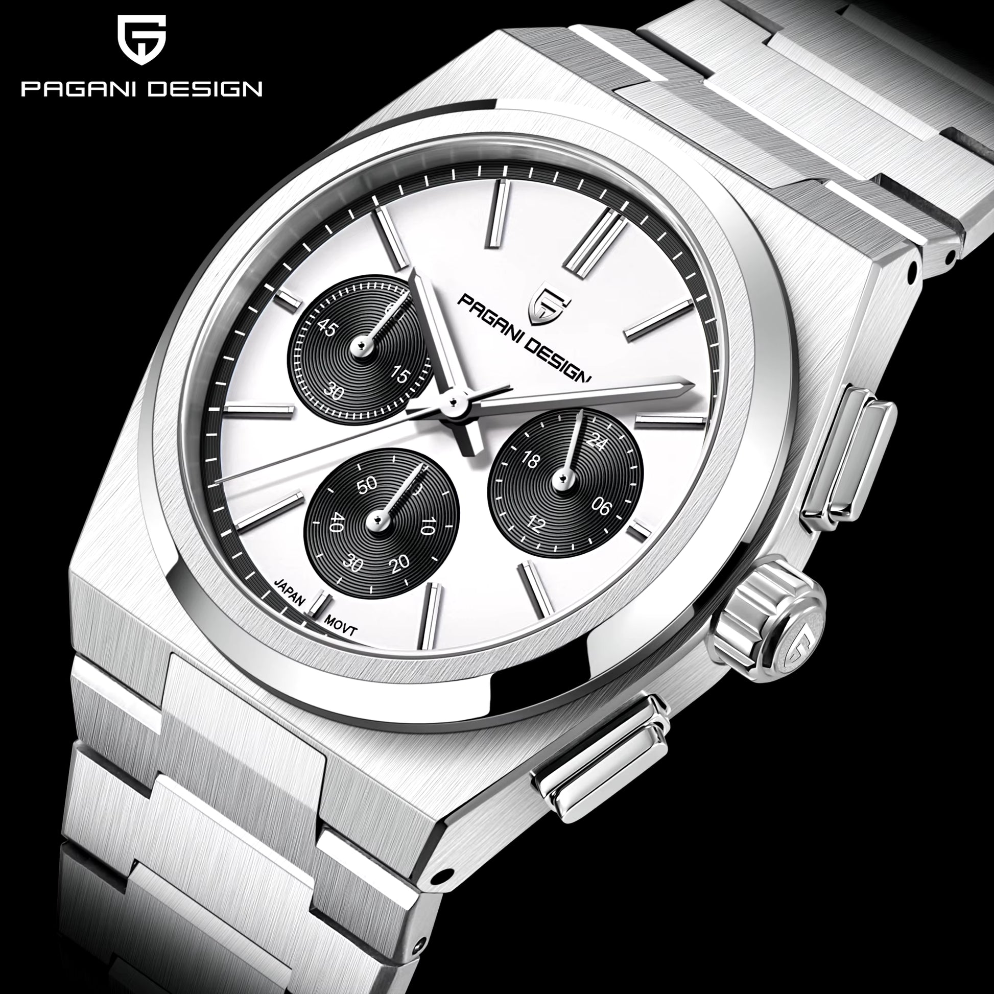 PAGANI DESIGN 2024 New Men Watches Quartz Business Watches VK63 Mens Clock Top Brand Luxury Watch Men Chronograph Watch for Men