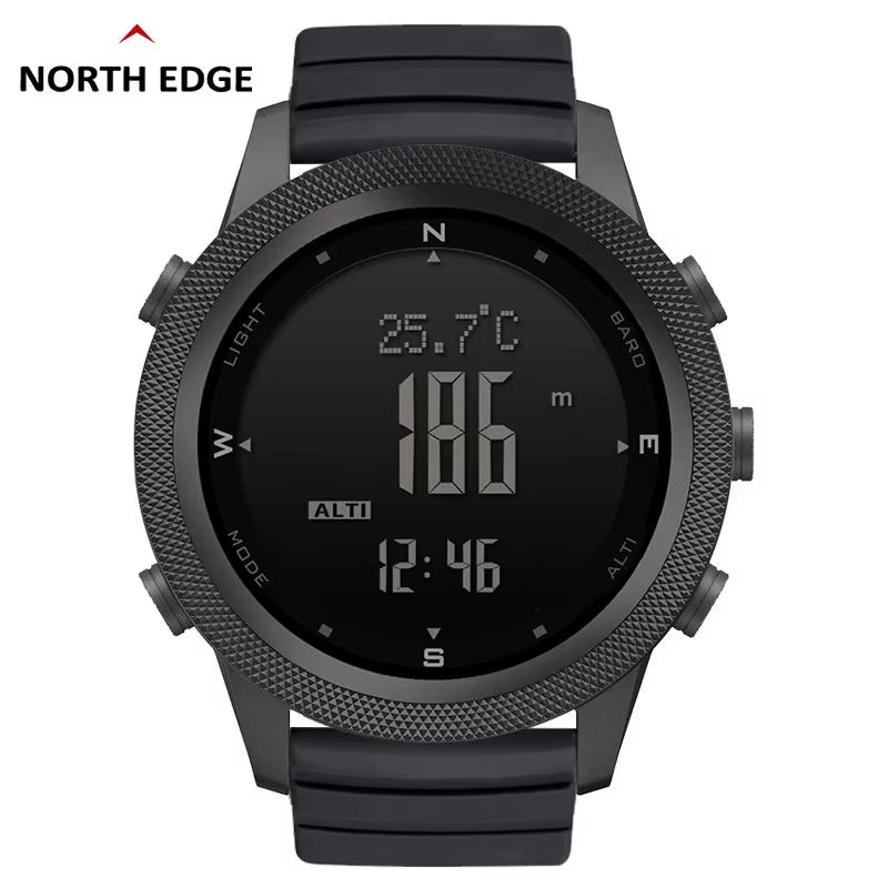 APACHE-46 Men Digital Watch Outdoor Sports Running Swimming Outdoor Sport Watches Altimeter Barometer Compass WR50M