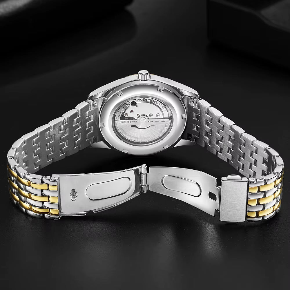 2024 New 40Mm Men'S Automatic Machinery Watches Stainless Steel AR Sapphire MIYOTA 8215 Business Watches Watch for Men