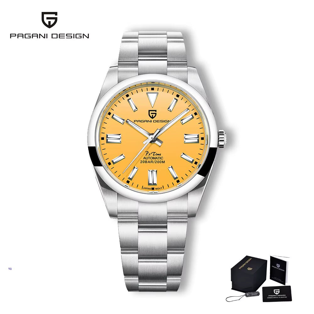 2024 PAGANI Design New 39Mm Men'S Mechanical Watches NH35 Automatic Watch Sapphire Stainless Steel 20Bar Waterproof Reloj Hombre