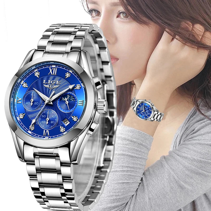 2023 New Fashion Watch Women Watches Ladies Creative Steel Women Bracelet Watches Female Waterproof Clocks Relogio Feminino
