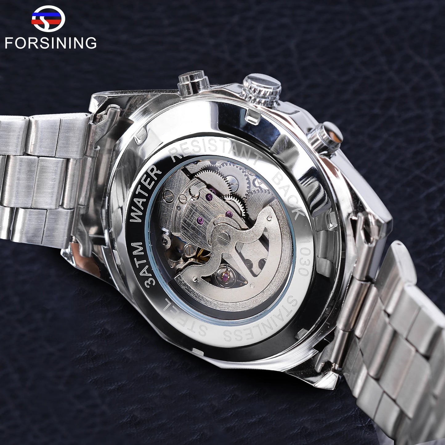 2021 Stainless Steel Waterproof Mens Skeleton Watches Top Brand Luxury Transparent Mechanical Sport Male Wrist Watches
