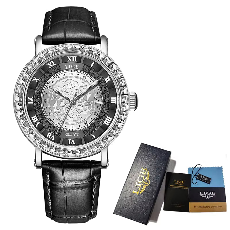 Top Luxury Fashion Vintage Watch for Women Waterproof Leather Strap Bracelet Ladies Watches Quartz Woman Clocks Reloj Mujer