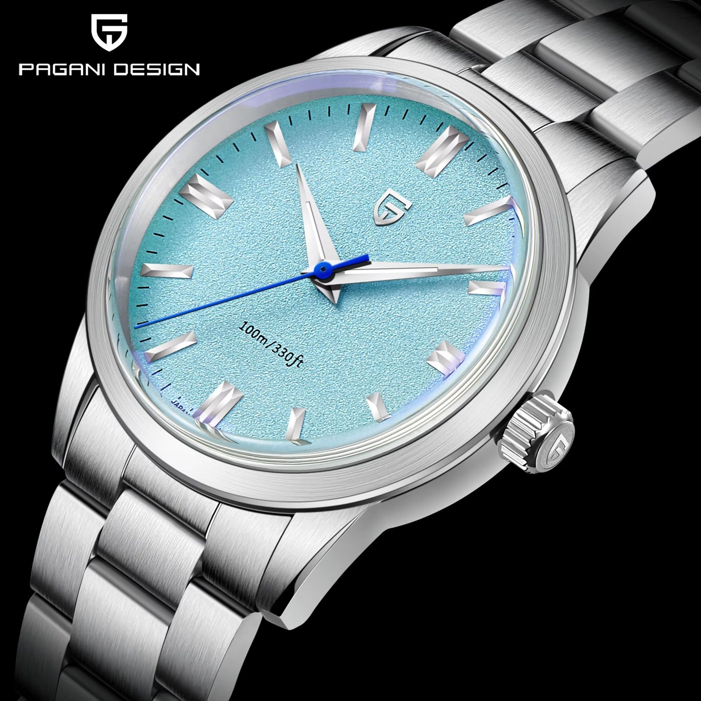PAGANI DESIGN 2024 New 38Mm Men'S Quartz Watches Stainless Steel AR Coating Sapphire VH31 Business Sports Watches Watch for Men