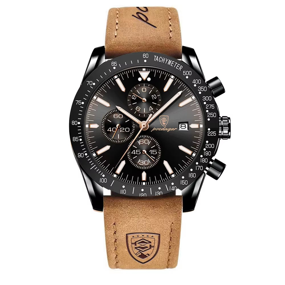 Luxury Casual Sport Watch Top Brand Creative Chronograph Silicone Strap Date Luminous Waterproof Men Watches Male Clock