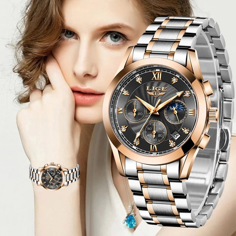 2023 New Fashion Watch Women Watches Ladies Creative Steel Women Bracelet Watches Female Waterproof Clocks Relogio Feminino