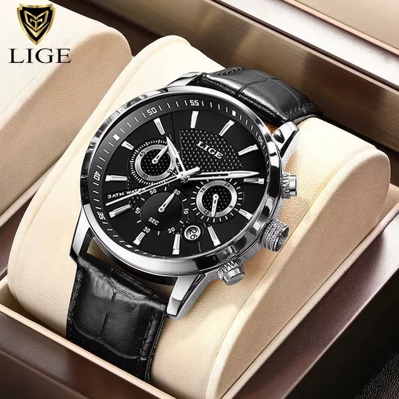 Fashion Watch for Men Top Brand Luxury Business Men Watches Sport Quartz Chronograph Waterproof Wristwatch Man Reloj Hombre