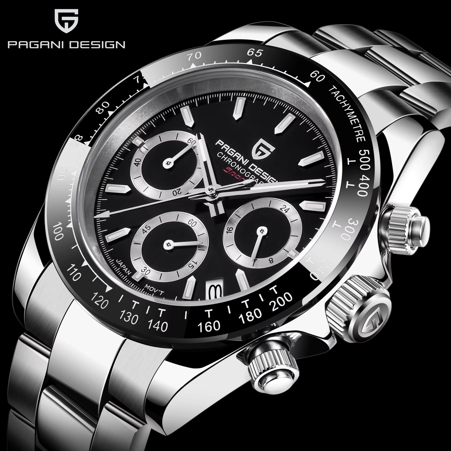 2023 New Top Brand Men'S Quartz Wristwatch Watches Men'S Stainless Steel Waterproof Chronograph Reloj Hombre
