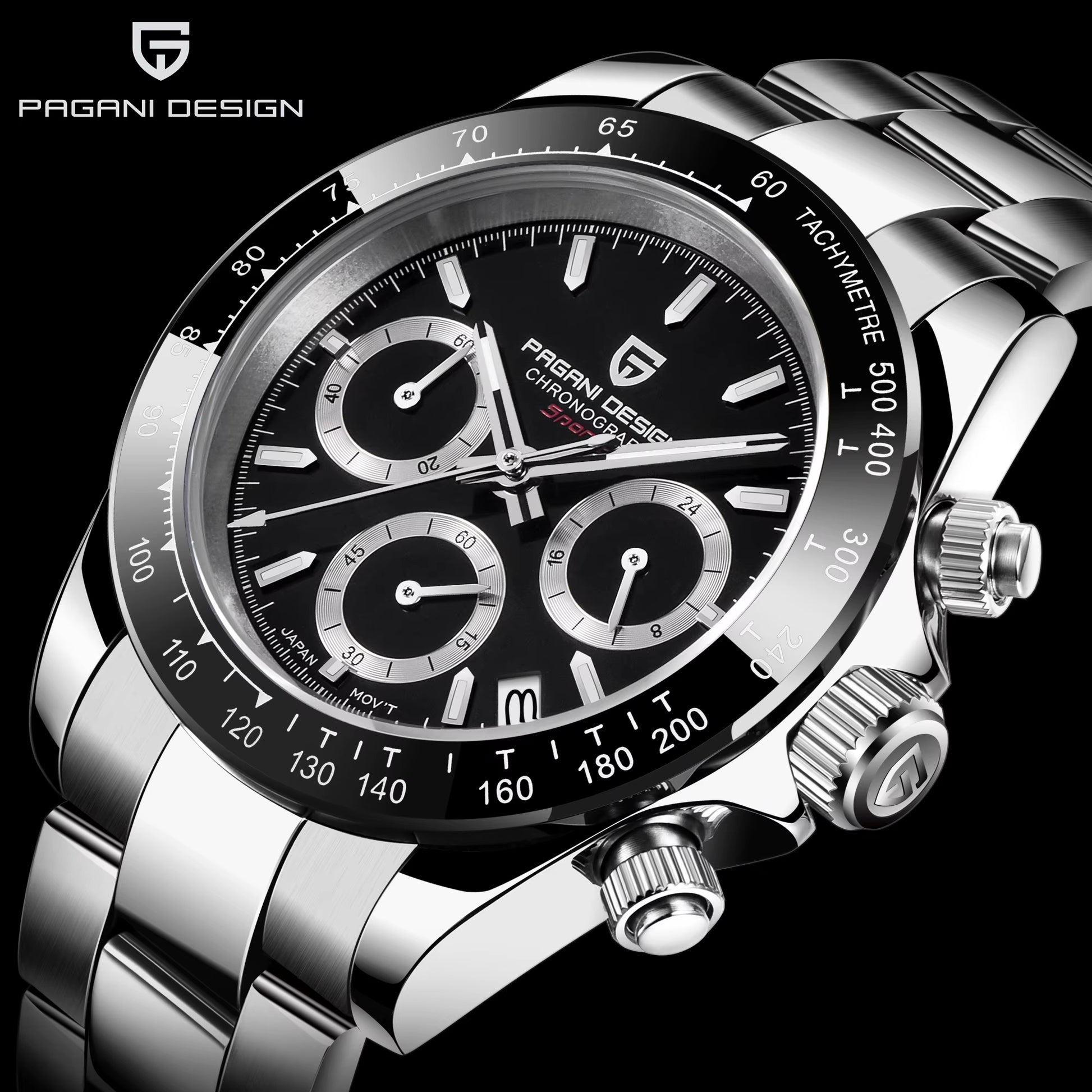 2023 New Top Brand Men'S Quartz Wristwatch Watches Men'S Stainless Steel Waterproof Chronograph Reloj Hombre
